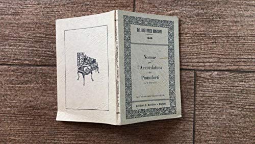 Norme per l'accordatura dei pianoforti