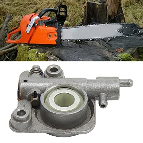 チェーンソー オイルポンプ オイルポンプ P021001980 P021010890 メタルオイルポンプ ウォームオイルポンプ 高い互換性 チェーンソー部品 [5]