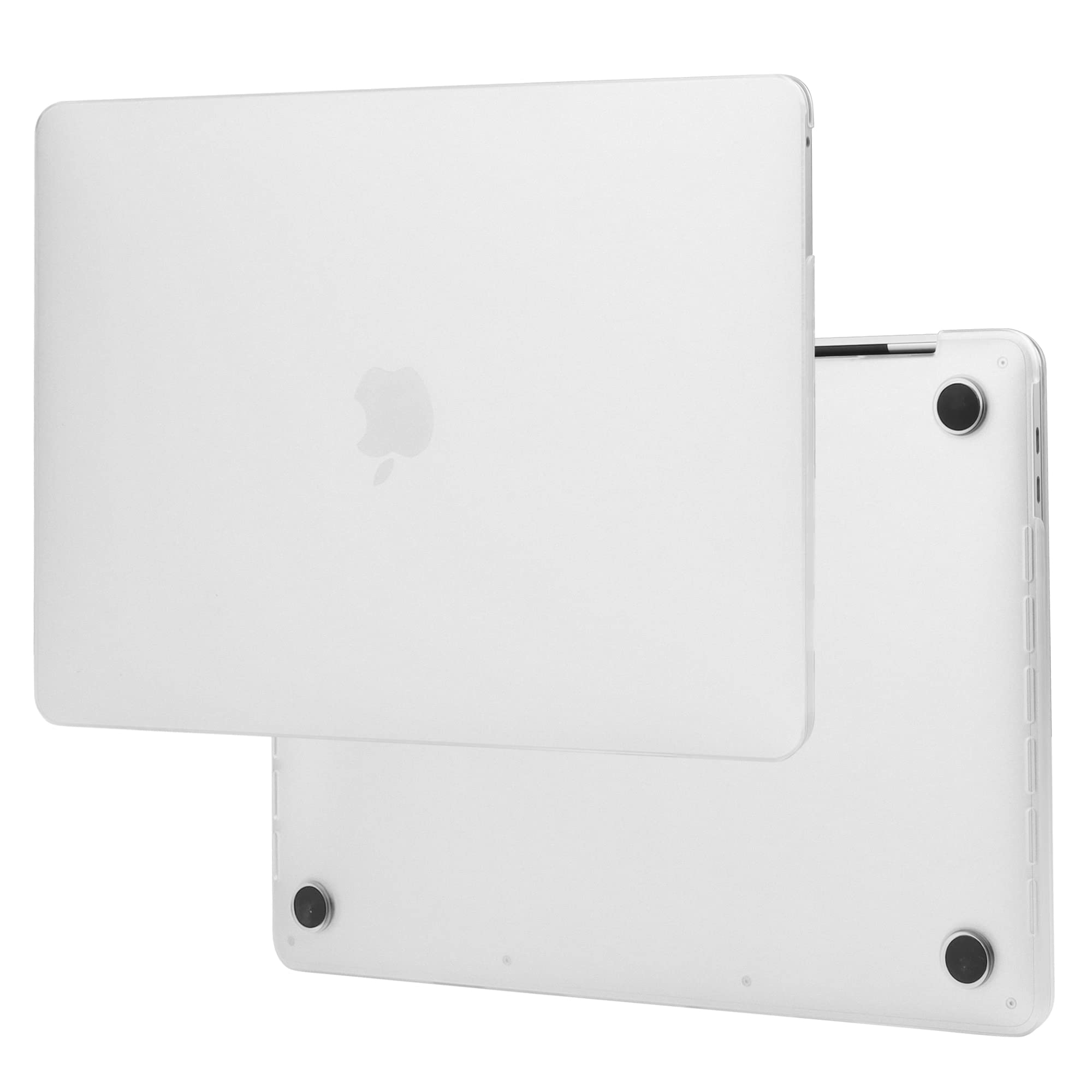 TECOOL Cover per MacBook Pro 13 Pollici 2016-2022 (M2 M1 A2338/A2289/A2251/A2159/A1989/A1706) Touch Bar, Custodia Rigida Ultraleggero Ultrasottile in Plastica e Copritastiera UE, Trasparente Opaco