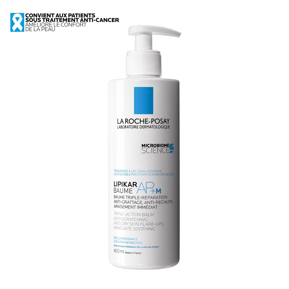 La Roche-Posay - Lipikar Baume AP+M - Crème Hydratante Corps Triple Réparation - Apaise Durablement les Peaux Sèches Atopiques - Beurre de karité, Aqua Posæ, Niacinamide - Crème Corps Haute Tolérance