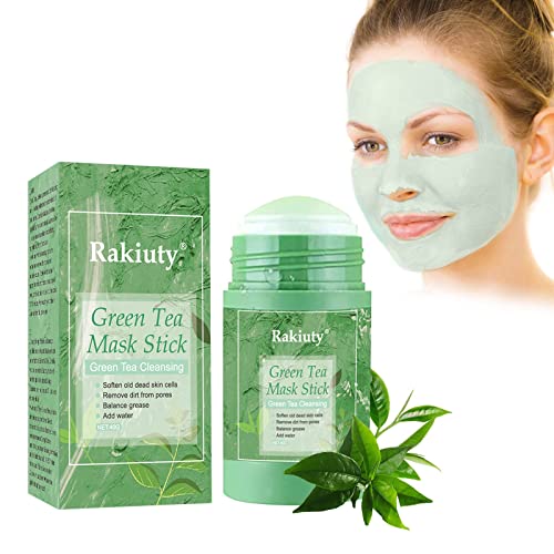 Masque Stick,Green Mask Stick,Green Tea Cleansing Mask,Masque Nettoyant,Purifying Clay Stick Mask,Masque Thé Vert Point Noir,Masque Nettoyant,Green Tea Mask,Masque d'argile Purifiant Au Thé Vert