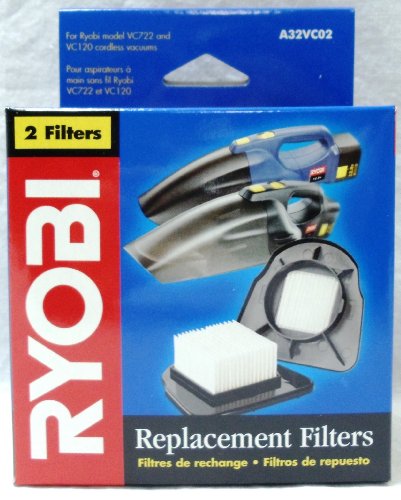 Ryobi Replacement Vacuum Filters A32VC02