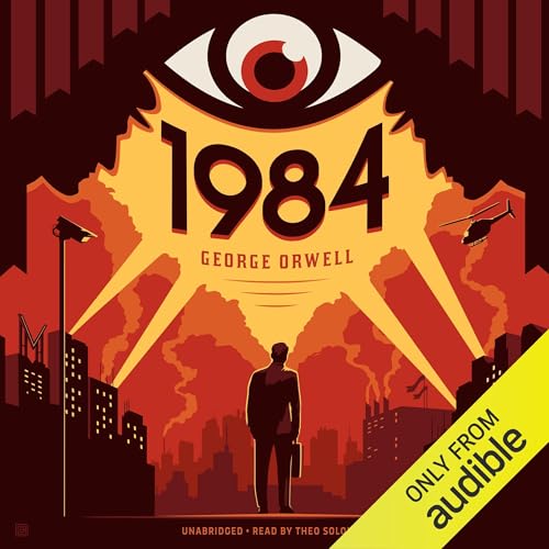 1984 Audiolibro Por George Orwell arte de portada