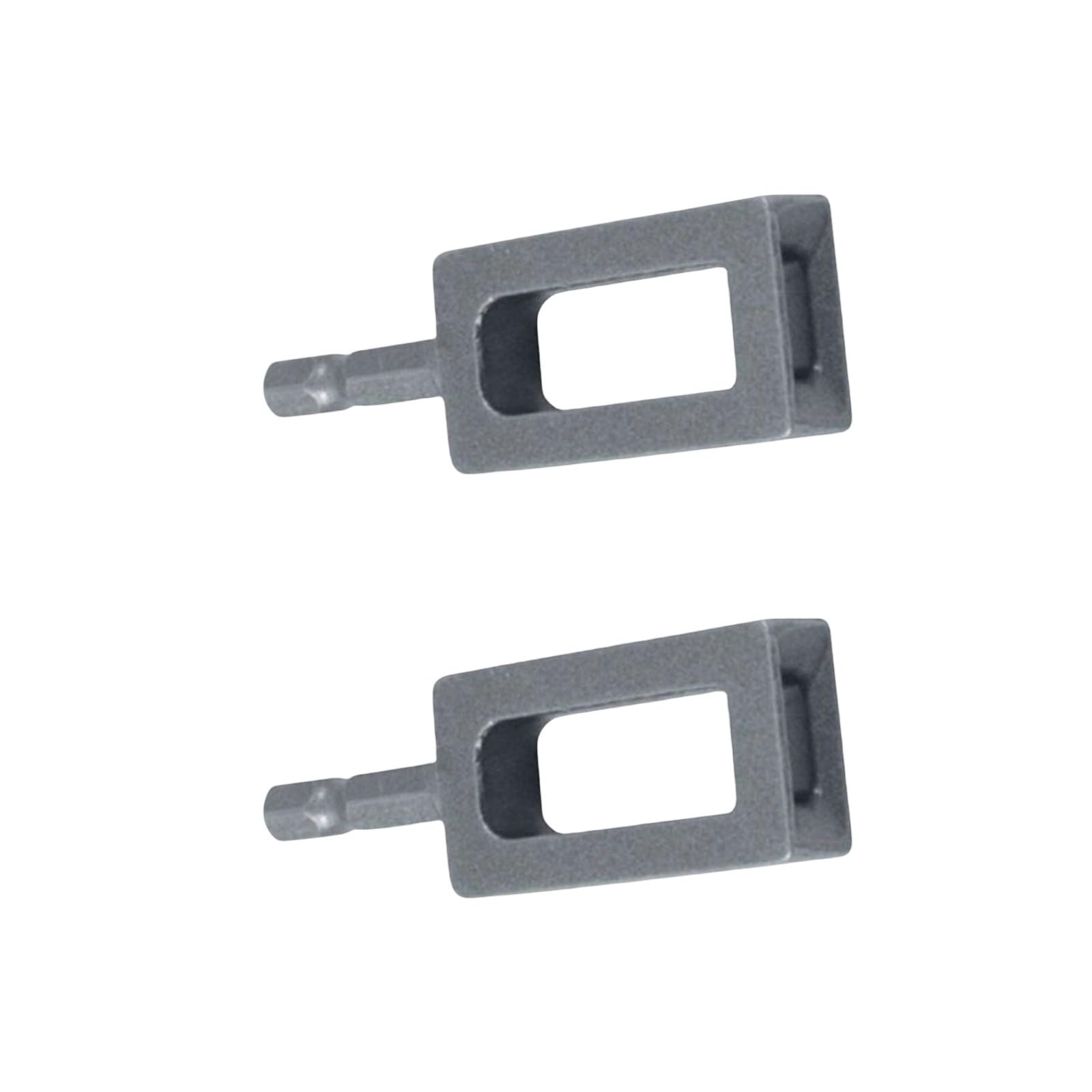 Pxzh A 2Pcs 9#/ 11# Tie Wire Winder Tool Wire Knotting Device 1 / 4Inch Hexagon Handle Twisting Drill Ttachment Ccessories Square Nd Bend Twisting