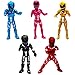 BESTZY Power Rangers Décoration de Gâteau Mini Figurine Set Décorations d'anniversaire Power Rangers Cake Topper Enfants Décoration de Fête d'anniversaire 5 Pièces