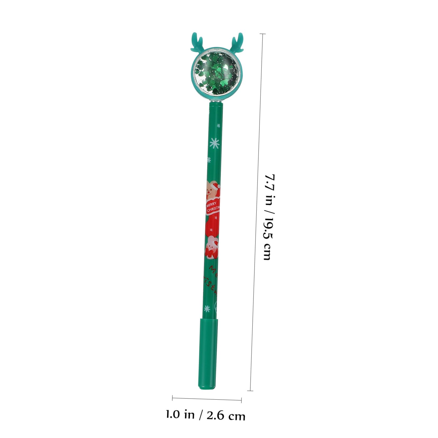 36 Piezas Bolígrafos de Gel de Navidad con Punta Fina Diseño de Colores Surtidos Azul Rojo Verde Marrón para Oficina Colegio y Regalos Festivos