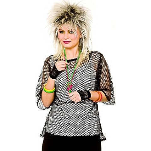 Wicked Costumes 80's Black Mesh Top Cover