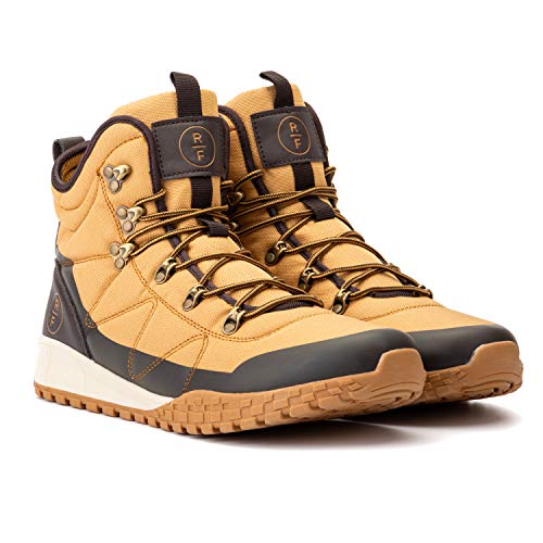 X RAY Reserved Footwear New York Men's Tucker High-Top Sneaker, Round Toe, Thermoplastic Outsole; Size 10 Wheat/Brown