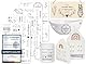 Sugeru Rub On Sticker - 4PCS Set | Sprüche Deko für Geburtstag, Raysin Keraflott, Silikonformen Gießformen, Hochzeit, Familie Folie für Möbel, Glas, Holz, Fotoalbum, Aufkleber Aesthetic (Sprichwort)