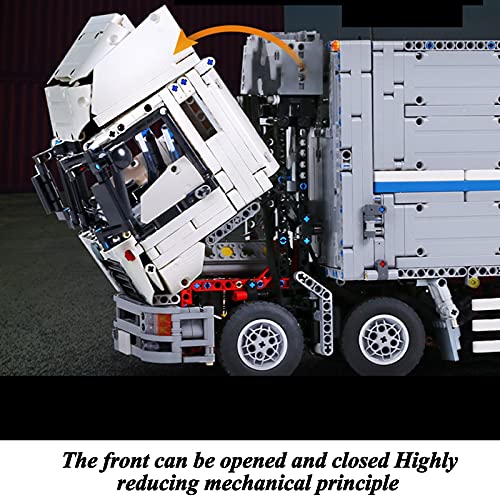 Mould Technik LKW 13139, Truck Bausteine Modell mit Ferngesteuert und Motors,4166 Teile Klemmbausteine Bauset… – Bild 6
