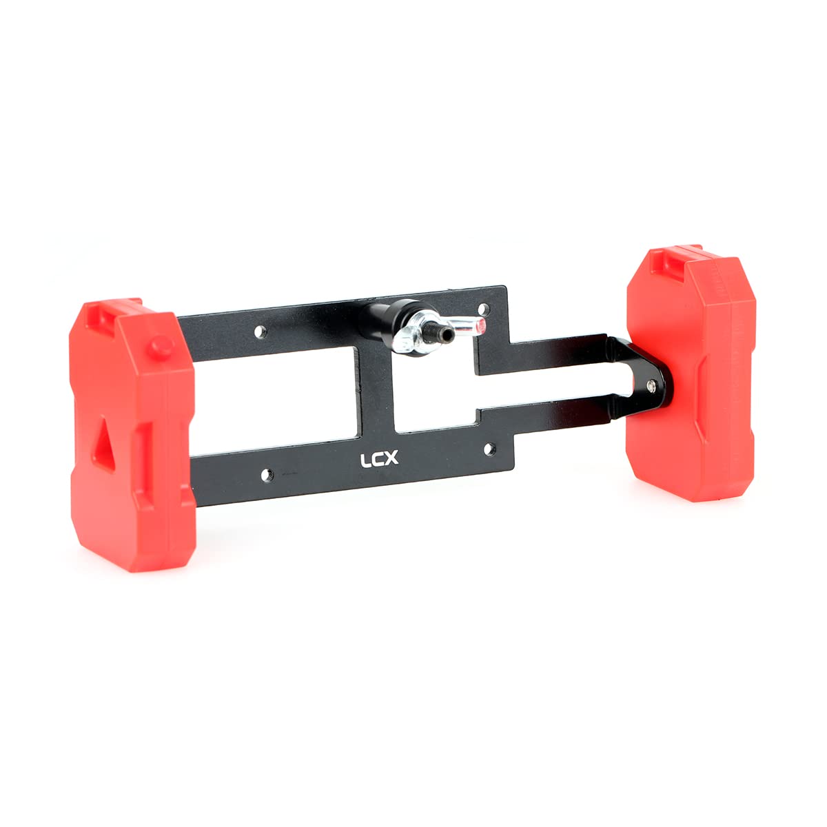 LCX Racing 1/10 RC Crawler Auto DIY Ersatzreifen-Rackträger mit Skala Kraftstofftank für Traxxas TRX4 TRX6 Axial SCX10 II SCX10 III D90 Redcat Gen7 Gen8, Upgrades Teile Zubehör