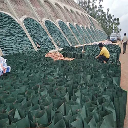 zklaseot Bolsas de inundación, 100 Paquetes Bolsa Ecológica Sacos De Arena De Barrera Inundaciones for Carreteras Protección De Laderas, Personalizable (Color : Verde, Tamaño : 40x90cm) Cover