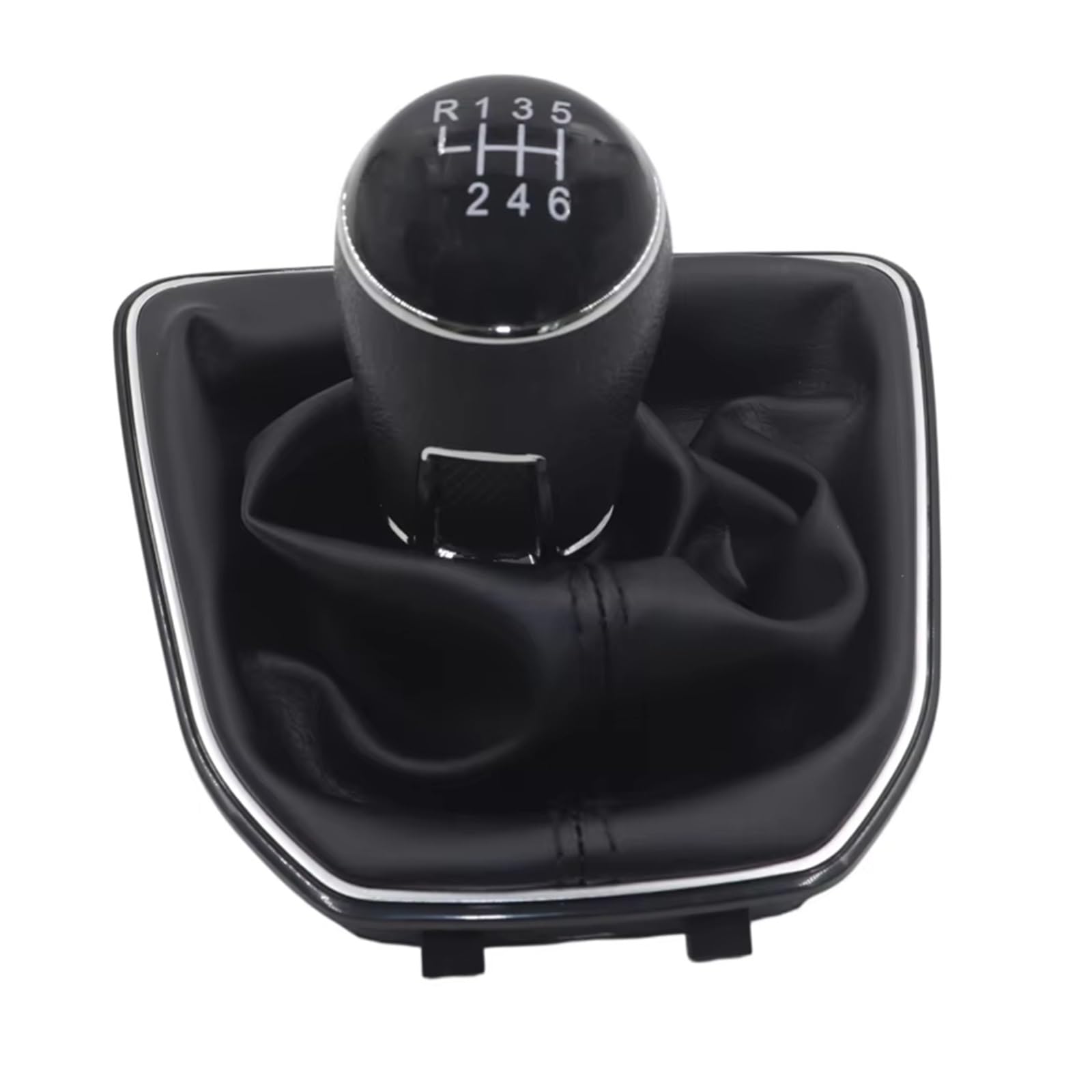 Ppxbfd 6 Speed A Set Shift Gear Lever Knob For Vw For Caddy 4 Iv Mk4 Sa 2015-2019 Lever Gaiter Manual Gear Shift Knob Boot Cover Car Shift Gear Knob Handle(6 Speed A Set)