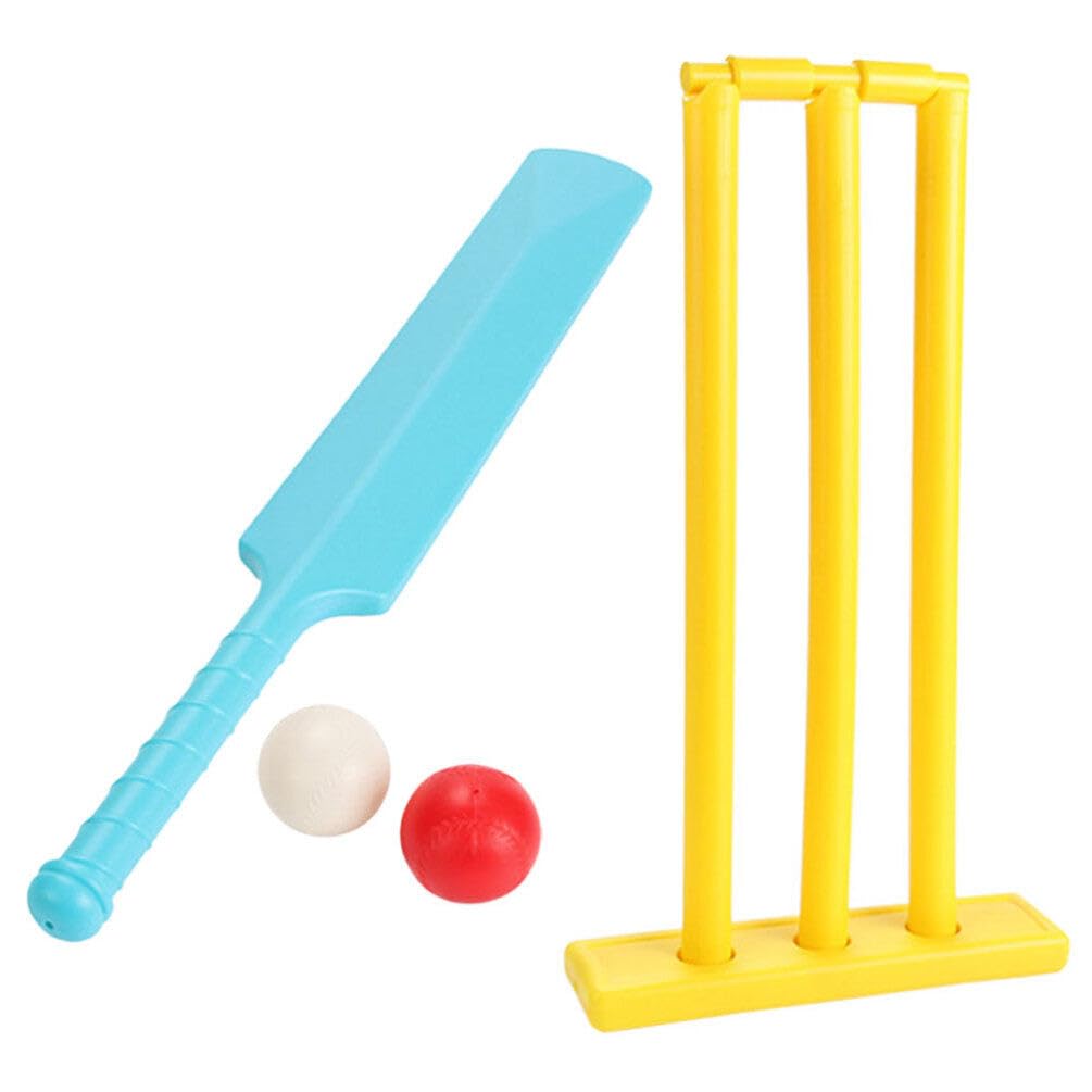 BESTonZON Set da Cricket Gioco Educativo per Ragazza Unisex e Pallina in Robusta Colore per attività Fisiche e Divertimento in Spiaggia