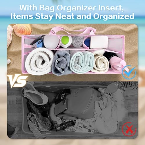 Image of XYFuuee Beach Bag Organizer Insert Divider for Medium Bogg Bag Accessories