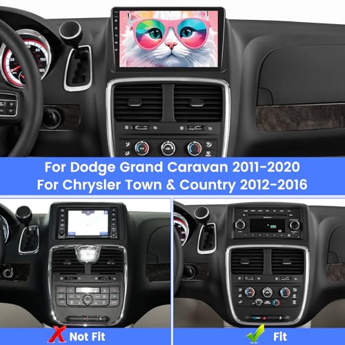 [2G+64G] Radio para Dodge Grand Caravan 2011-2020 / Chrysler Town & Country 2012-2016, Android con Pantalla Táctil miniatura 2