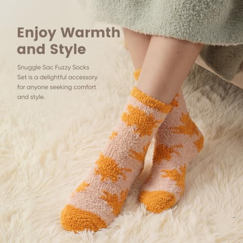 4 pcs Snuggle Sac Fuzzy Socks - image 2