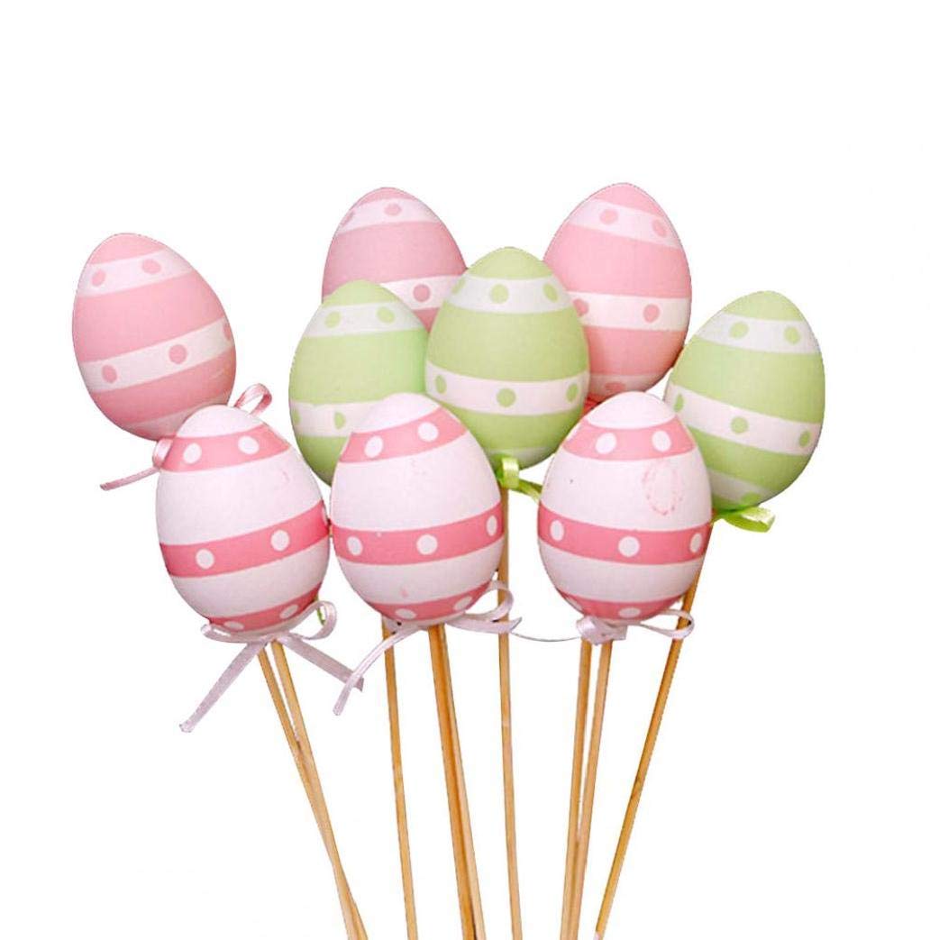 ZYCX123 1 Set Creative Easter Decoration with DIY Eggs, Artificial Eggs, Cutting Eggs for Easter Decoration and Gift Accessories, Colourful