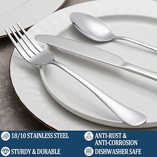 8 Piece Dinner Forks Set, Top Food Grade Stainless Steel Silverware