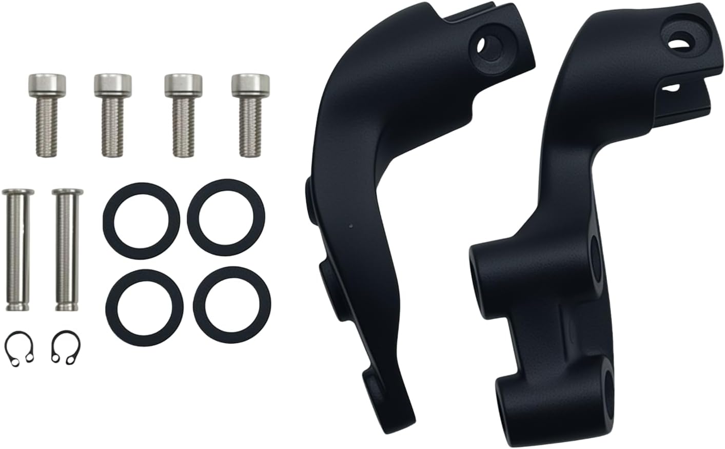 Passenger Foot Peg Mount Kit Compatible with Indian Scout 2015-2025, Scout Sixty 2016-2025, Scout Bobber 2018-2025 – Aluminum Alloy Folding Passenger Pegs with Mount Brackets (Sand Black)