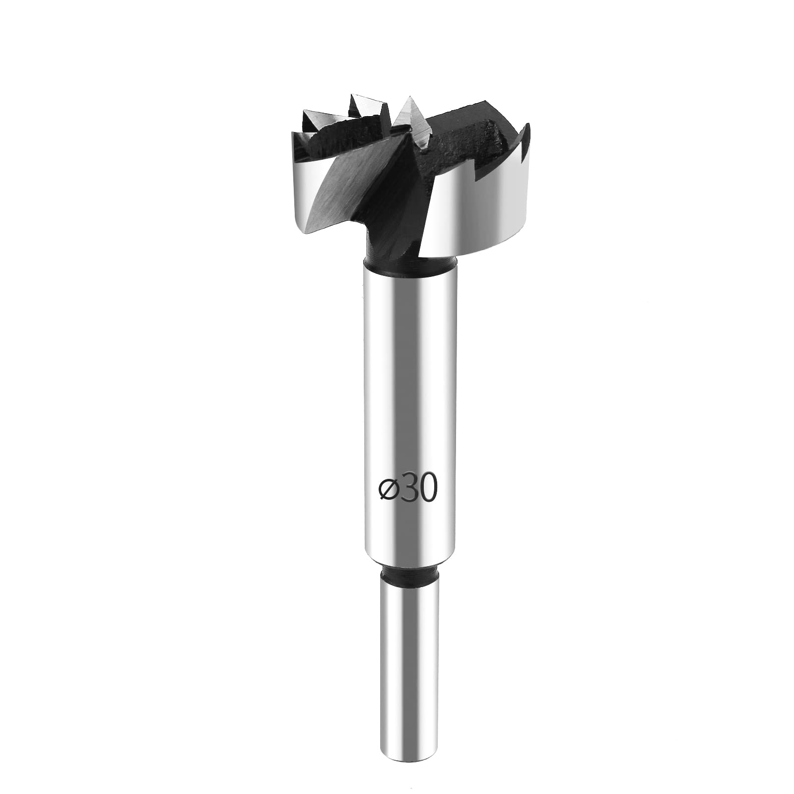 HPHOPE Professional Forstnerbohrer 30mm für Holz, Forstner Bits Ø 30mm, Länge 90mm, Bohraufsätze mit Rundschaft