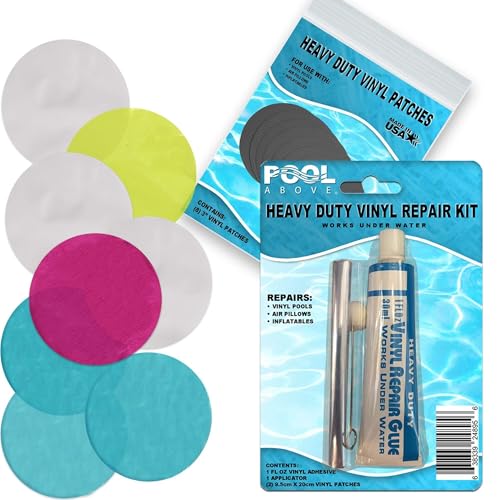Pool Above Repair Kit for Jump-O-Lene Bouncer | Custom Patches from Genuine Bouncer Material for Exact Match