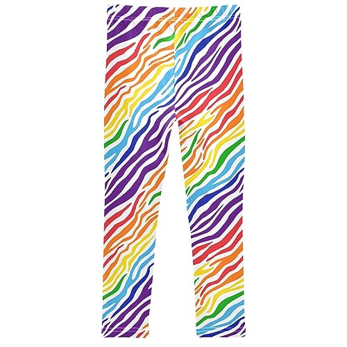 Dinosaur Palm Leaf Girl's Leggings Soft Ankle Length Active Stretch Pants Bottoms Kids Dance Yoga Tights 4-10 Years2