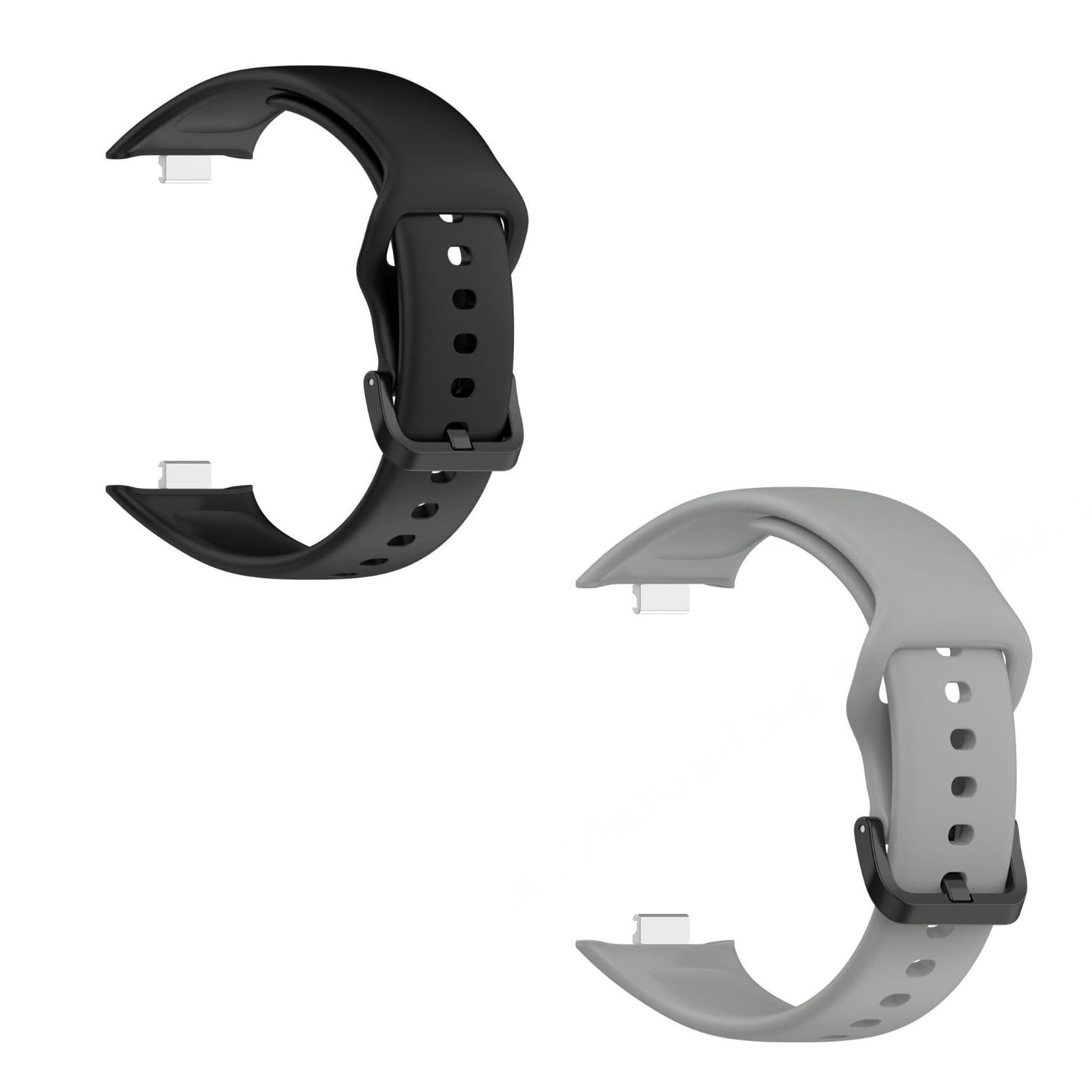 Valente Silicone Strap Compatible with Redmi Watch Move | Soft Replacement Watch Band | Adjustable Sport Wrist Band with Secure Buckle (pack of 2)-image-1