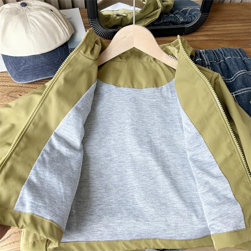 Kids Boys Windproof Hooded Jackets Zipper Long Sleeve Wateproof Athletic Casual Coats Fall Comfy Warmth Windbreaker4