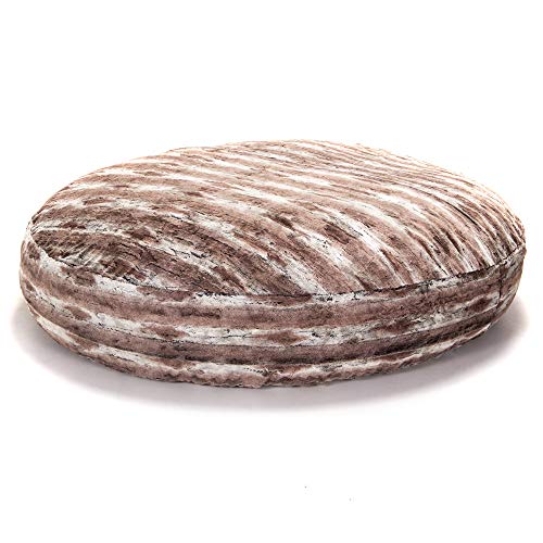 Image of Jaxx 6 Foot Cocoon - 2-in-1 Convertible Bean Bag Bed & Large Bean Bag Chair for Adults, Premium Luxe Faux Fur - Mountain Fox