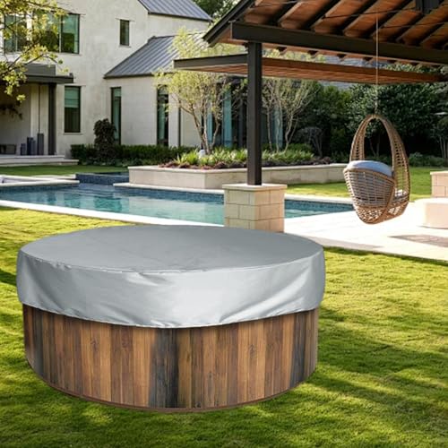 Couverture ronde anti-poussière bâche de remplacement gris