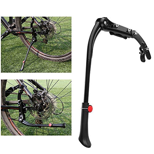 Walmeck- 45-50cm Adjustable Aluminum Alloy MTB Mountain Bike Bicycle Kickstand Side Stand Holder