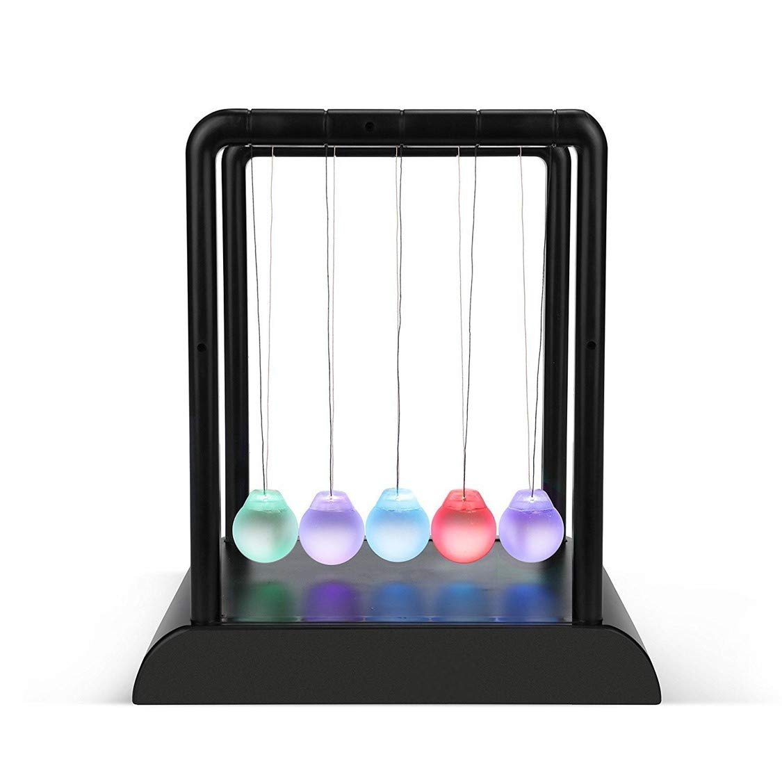 Amazon.co.jp: LED 光る ニュートンのゆりかご ニュートンクレードル