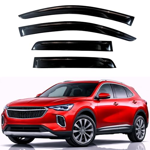 Image of KPY Rain Guards Fit for 2021-2023 Buick Envision, Out-Channel Window Visors Vent Wind Deflectors 4PC, Car Accessories for 21-23 Envision