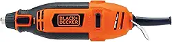 BLACK+DECKER Kit Micro Retifica, para Cortes e Desbastes, com 113 Acessórios, Modelo RT18KA, 110V