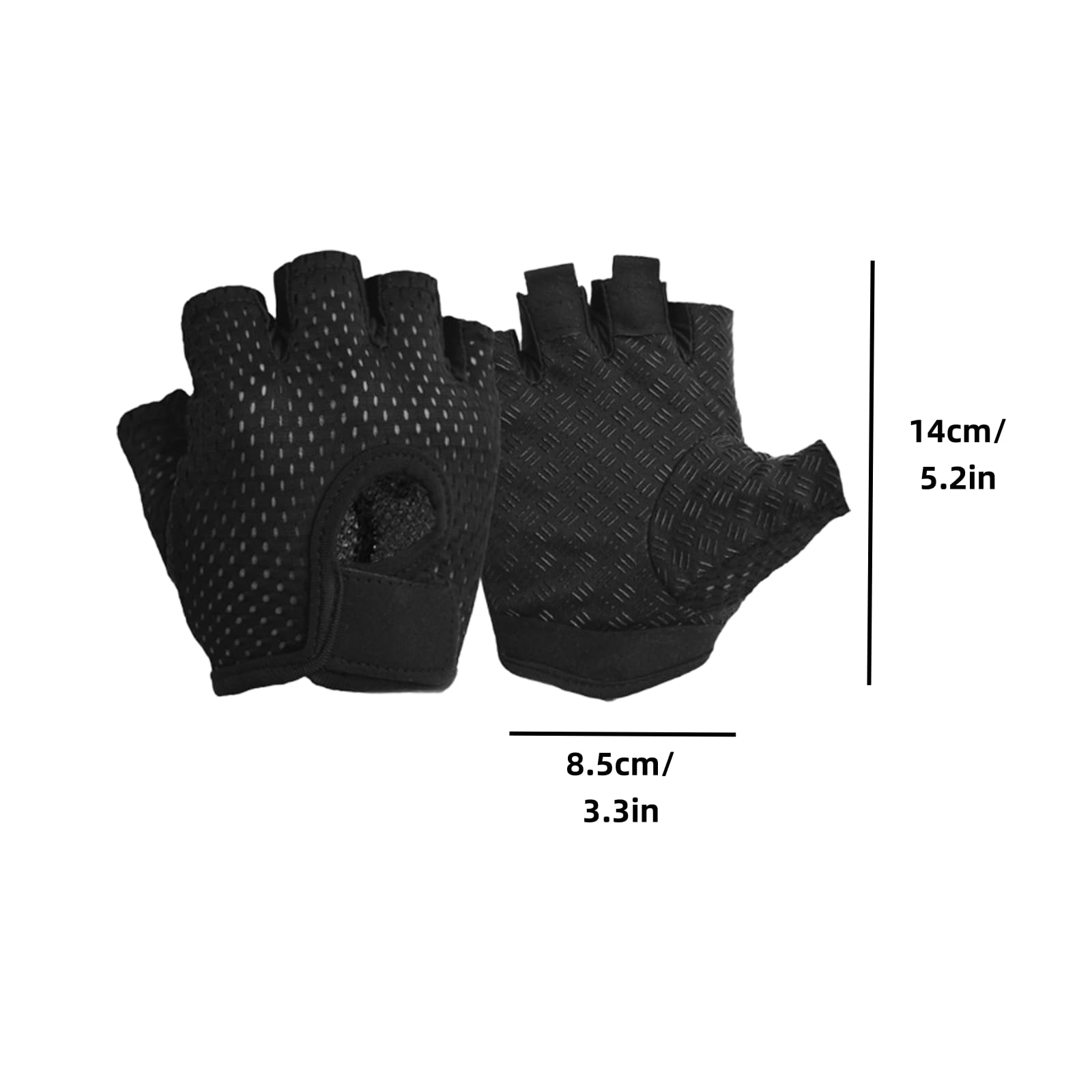 LIANRISES Weight Lifting Gloves - Non-Slip Gym Gloves with Full Palm Protection for Women, Black - Image 2