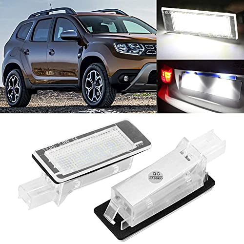 FanPaYY Luci Targa Per Nissan Serena, Altima, Dacia Duster - Lampade LED Brillanti, 2 Pezzi - Foto 4