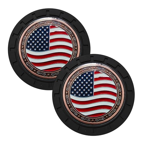 Portavasos para carro con diseño de bandera USA miniatura 1