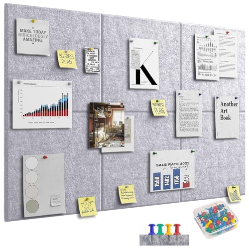 Kongming 6 piezas Corcho Pared autoadhesivo con 40 Bichos, 9 mm de grosor Tablero de Corcho para Fotos, 30 * 30cm Paneles decorativos para Pared Hogar Oficinas Escuela