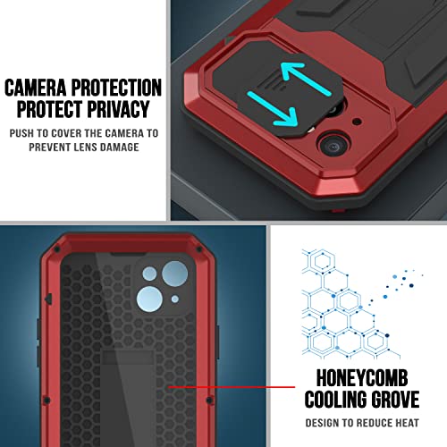 PunkCase for iPhone 13 Mini Metal Case 2.0, Red - Image 3