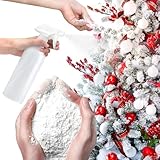 hatisan 4.5ポンド スノーフロックパウダー スプレーボトル付き インスタントスノーフェイクスノーフロックキット クリスマスデコレーション用 屋内屋外(4.4ポンド)
