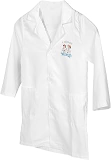 Kisangel Casaco De Cientista Reutilizável Trajes De Presépio Para Crianças De Roleplay Jaqueta Corta-Vento Cientista Cosplay Experiência Científica Festa Reutilizável Casaco De Cientista