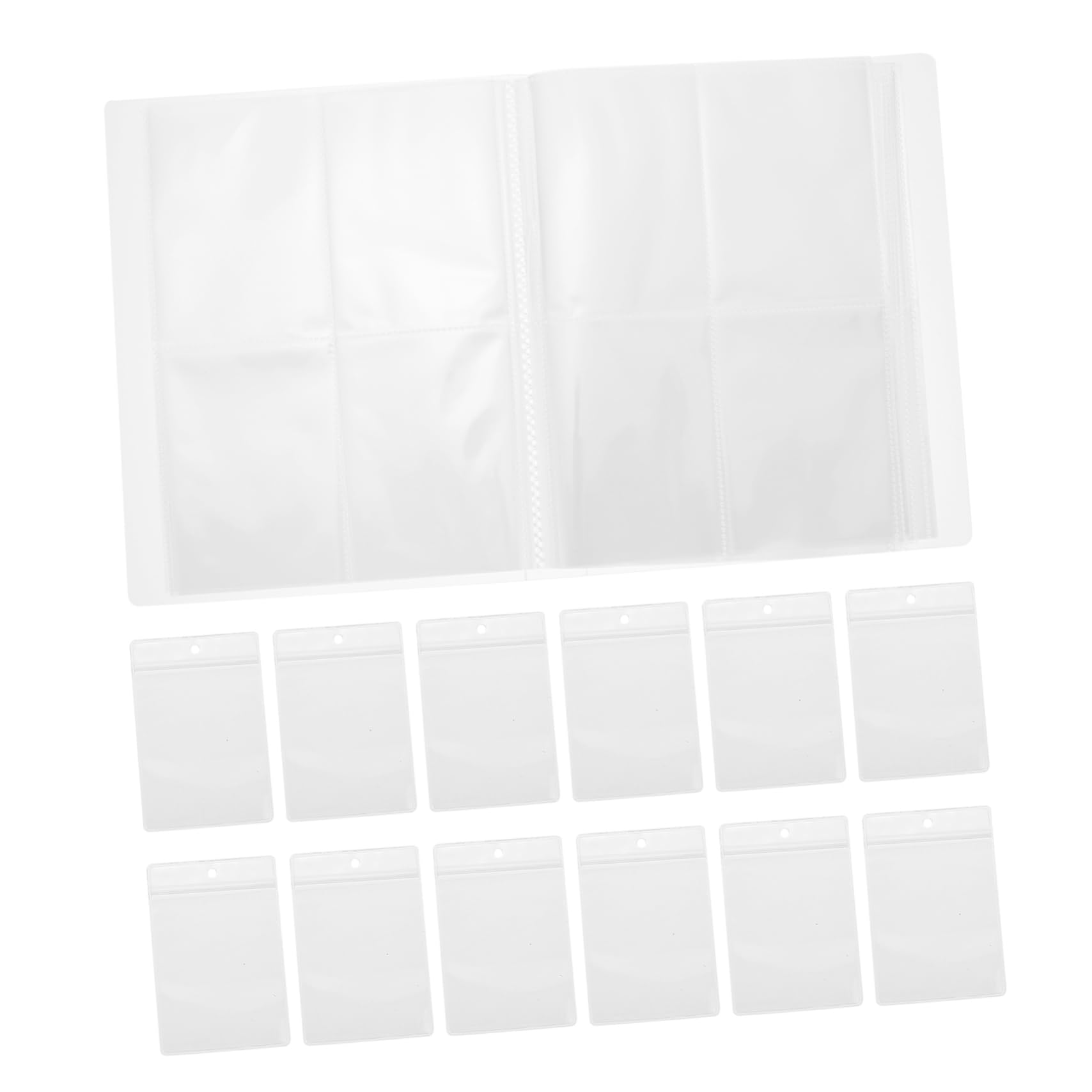 STOBOK 1set Jewelry Organizer Book with Transparent PVC Storage Pouches Jewelry Travel Case for Necklaces Earrings and Accessories Design with Sealable Bags for Dust