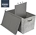 Sorbus Storage Chest with Flip-Top Lid, Collapsible Storage for Closet & Home Organization - Large (Pattern - Chevron Gray)