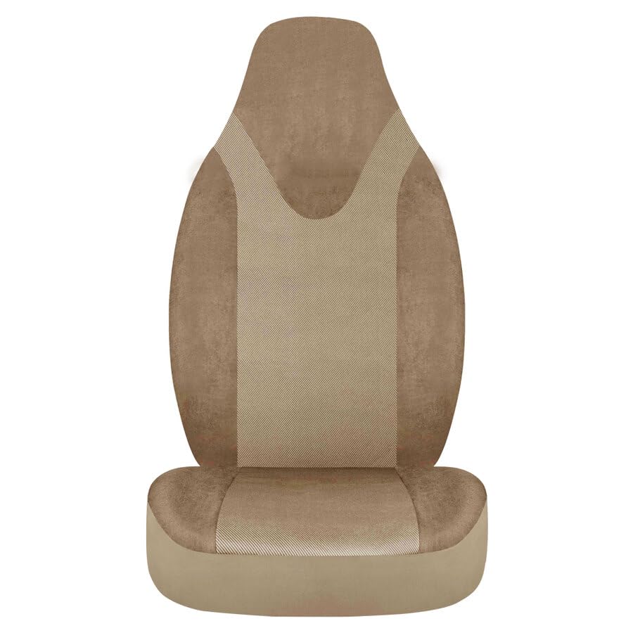 Norris Set Coprisedili Universali per Auto e SUV con Poggiatesta Integrato, Design di Lusso, Lavabili a Mano, Supporto in Spugna, Protezione Completa e Apertura Airbag, Schienale Posteriore Divisibile