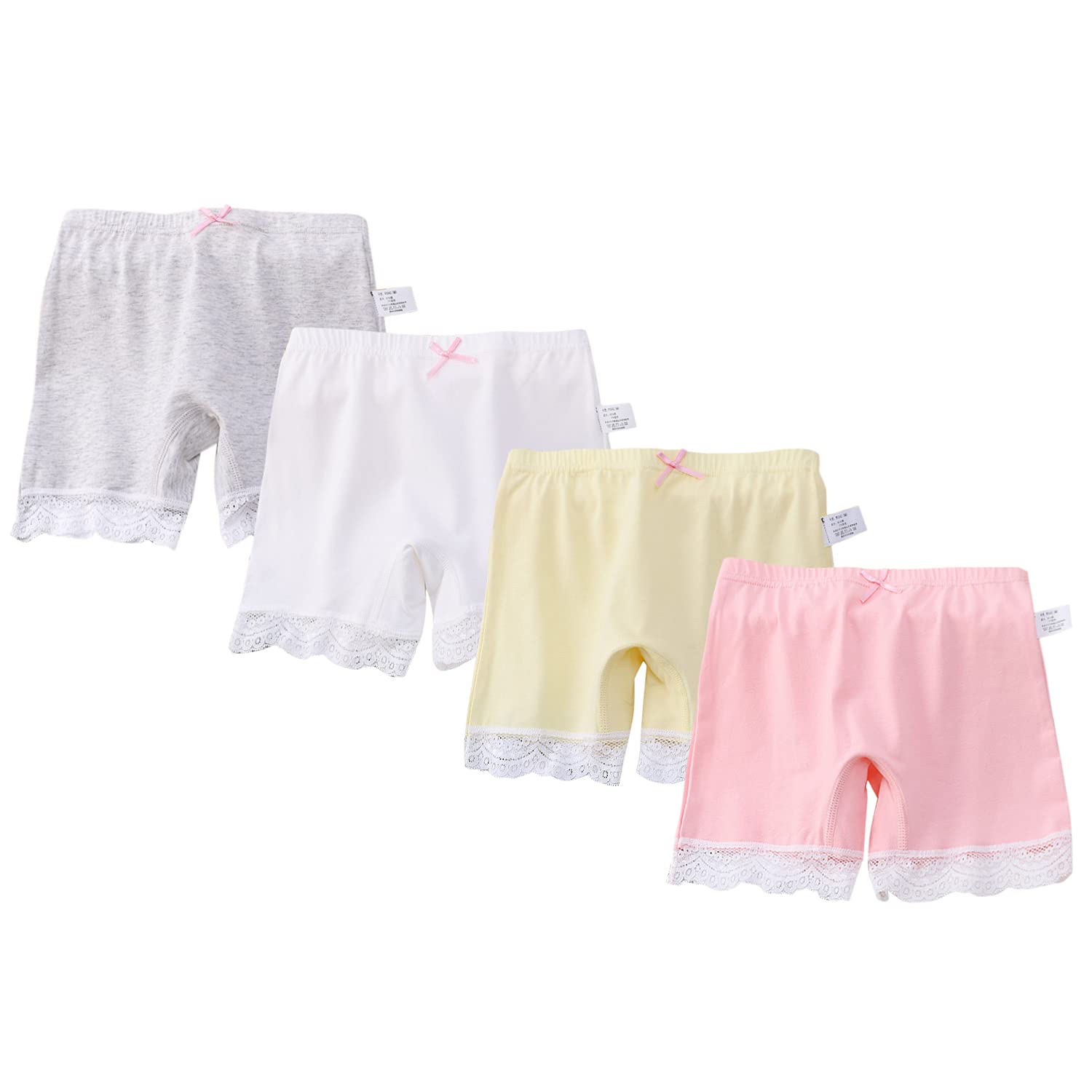 XPXGMT Kant Katoen Meisjes Ondergoed Boxer Hipster Knickers Slips Kids Veiligheid Shorts 3-12 Jaar - multi - XL