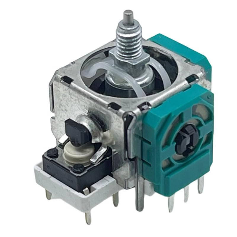 Helilyco Módulo de joystick analógico de repuesto serie 2, pulgar 3D, plástico, 10 x 10 x 3 cm, compatible con color verde, blanco, negro y metálico