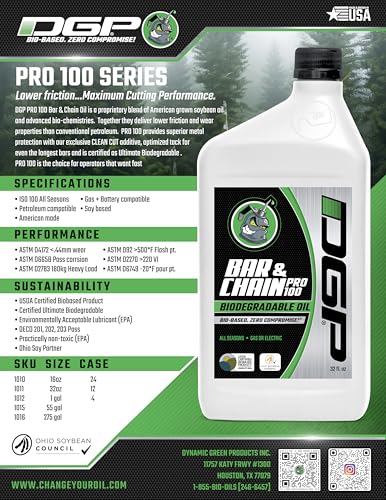 DGP Pro100 Biodegradable Bar & Chain Oil