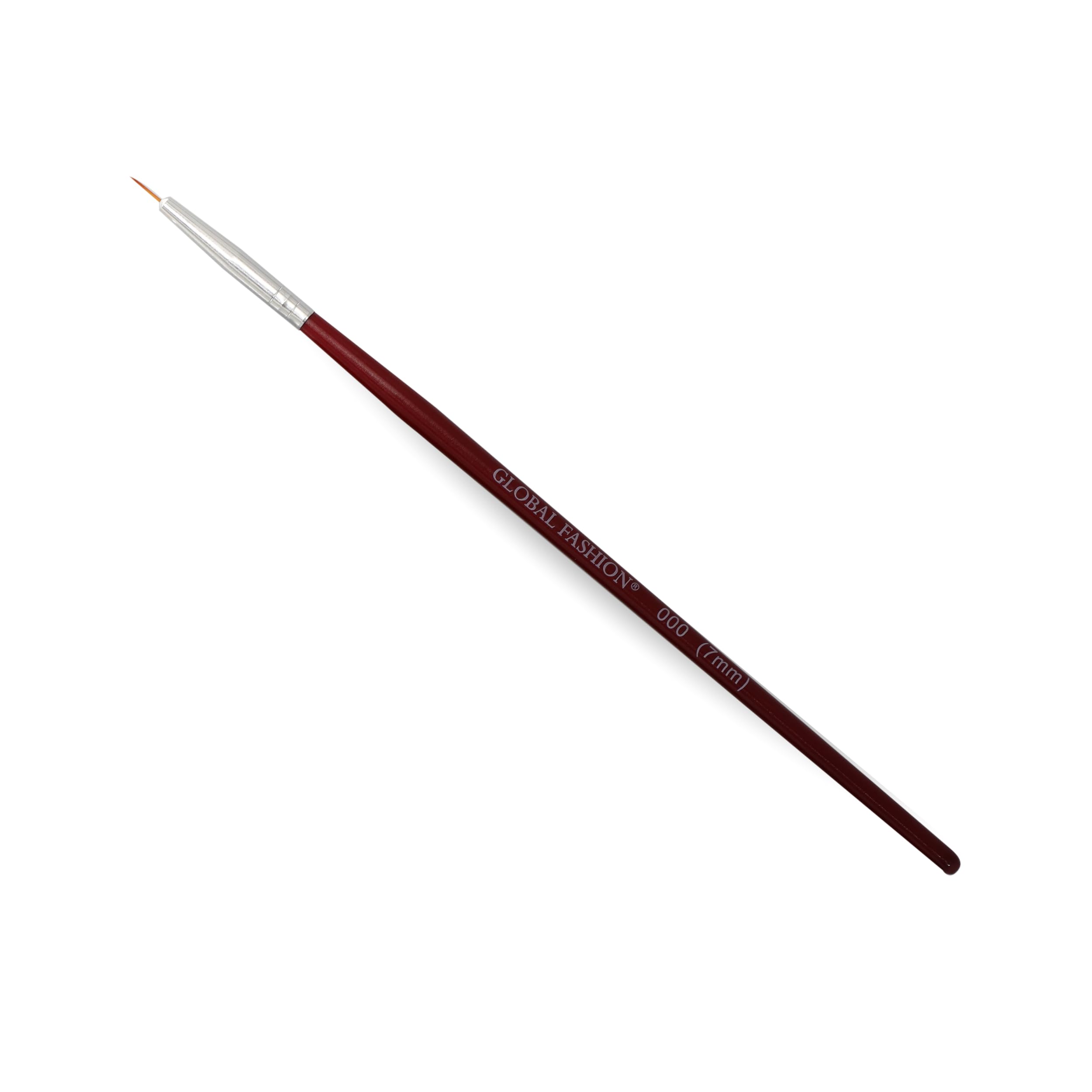 GLOBAL FASHION Professional Nail Art Design Brushes Set 5 Sizes | Fine Liners & 3D Texture Brushes | | Create Stunning Nail Art | (7mm)