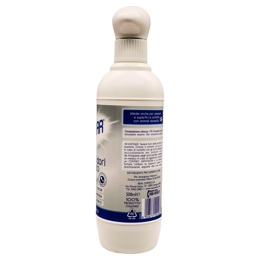 Elima Odori Multiuso, Neutralizza, Previene e Igienizza le Superfici, Ipoallergenico, Confezione da 500ml (4 Unità)